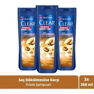 Clear Men Kahve Çekirdeği Özlü 3x350 ml Şampuan