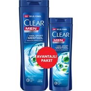 Clear Men Kepeğe Karşı Etkili Cool Sport Menthol Ferahlatıcı Mentol Etkisi 350+185 ml Şampuan
