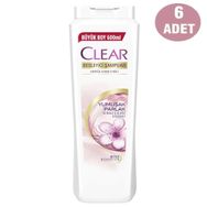 Clear Yumuşak ve Parlak Kiraz Çiçeği Kadın 6x600 ml Şampuan