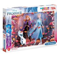 Clementoni Brilliant Frozen 104 Parça Çocuk Puzzle