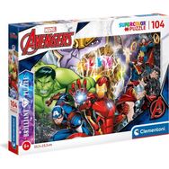 Clementoni Pırlanta Marvel 104 Parça Çocuk Puzzle