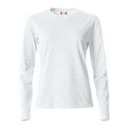 Clique Slim Fit Beyaz Uzun Kollu Kadın T-shirt