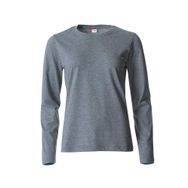 Clique Slim Fit Gri Uzun Kollu Kadın T-shirt