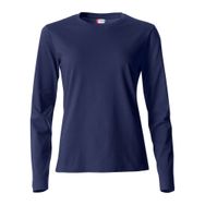 Clique Slim Fit Mavi Uzun Kollu Kadın T-shirt