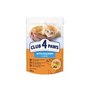 Club 4 Paws Somonlu Premium Pouch 80 gr Yavru Kedi Yaş Mama