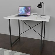 Cmk Store 60x90 cm Beyaz Metal Ayaklı Çalışma Masası