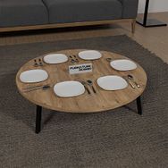 Cmk Store 70 cm Atlantik Çam Yuvarlak Yer Sofrası