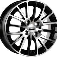 CMS 456-04 6.0x14"-4x100 Et35 67.2 Diamond Black Gloss 4 Adet Jant