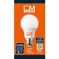 CmSolar E27 Duy 3200K 13 W Sarı Işık LED Ampul