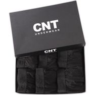 Cnt 6'lı Likralı Premium Paket Siyah Erkek Boxer