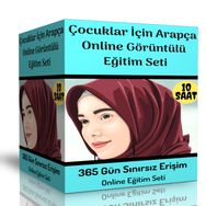Çocuklar İçin Arapça Online Görüntülü Eğitim Seti - Enine Boyuna Eğitim