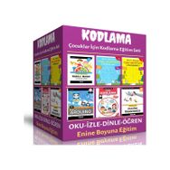Çocuklar İçin Kodlama Öğreten Eğitim Seti 6 Kitap Enine Boyuna Eğitim