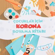Çocuklar İçin Korona Boyama Kitabı - Beşbalık Yayınevi