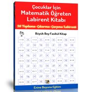 Çocuklar İçin Matematik Öğreten Labirent Kitabı Enine Boyuna Eğitim