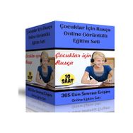 Çocuklar İçin Rusça Online Görüntülü Eğitim Seti Enine Boyuna Eğitim