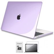 Codegen Apple 13 Macbook Pro A2338 M1 Kristal Mor Kılıf Koruyucu + Ekran Filmi