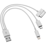 Codegen Apple iPhone Uyumlu 30 Pin / 8 Pin / Micro USB 20 Cm Şarj Kablosu CDG-CNV73