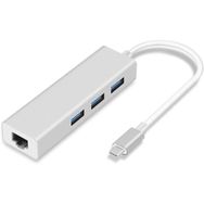 Codegen CDG-CNV85 USB Type C to Gigabit RJ45 3 Port USB 3.0 USB Ethernet Adaptör