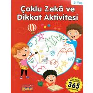 Çoklu Zeka ve Dikkat Aktivitesi 3 Yaş - Kırmızı Kitap