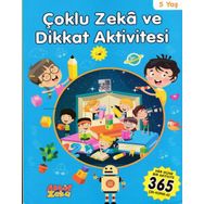 Çoklu Zeka ve Dikkat Aktivitesi 5 Yaş - Mavi Kitap