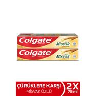 Colgate Anti Çürük Misvak Özlü 2x75 ml Diş Macunu