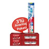 Colgate Max White One 2x75 ml Diş Macunu ve Üçlü Etki Fırçası