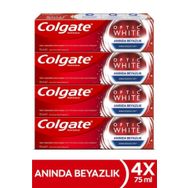 Colgate Optic White Anında Beyazlık 4x75 ml Diş Macunu