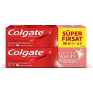 Colgate Optic White Beyazlatıcı 2x50 ml Diş Macunu