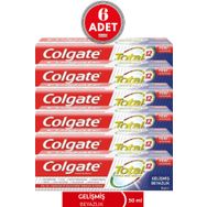 Colgate Total Gelişmiş Beyazlık 50 ml 6 Adet Diş Macunu