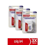 Colgate Total Profesyonel 3'lü 50 metre Diş Eti Sağlığı Arayüz Diş İpi