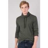 Colin's Regular Fit Yarim Balikci Erkek Haki Uzun Kol Tişört CL1036982_q1.v1_KML Haki