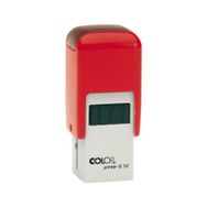 Colop Q12 Kare Kırmızı Kasa Kırmızı Keçe 12x12 mm Kaşe