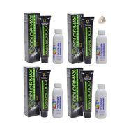 Colormax 901 Süper Açıcı Küllü Sarı 4'lü Saç Boyası + 4x90 ml Oksidan Krem