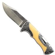 Columbia A3157-C 23 cm Gravür İşlemeli Ahşap Avcı Çakısı