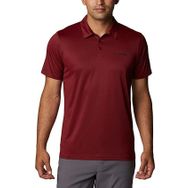 Columbia Ao3614-664 Hike Polo Erkek Polo Bordo T-Shirt