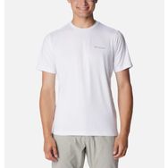 Columbia AO5545-100 Beyaz Tech Trail Erkek Outdoor T-Shirt