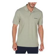 Columbia CS0214 Gri Polo Yaka Kısa Kol StandartKalıp Baskılı Erkek Tişört