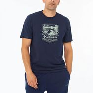 Columbia CS0232-466 Csc M Lakeside Badge Erkek Lacivert Outdoor Tişört