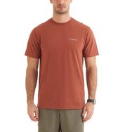 Columbia CS0282-229 Csc Basic Slogo Brushed Kahverengi Kısa Kollu Outdoor Erkek T-shirt