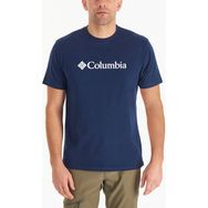 Columbia CS0287 9110141 Csc M Basic Big Logo Brushed Koyu Lacivert Erkek T-shirt