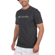 Columbia CS0287 Antrasit Melanj Csc M Basic Big Logo Brushed Ss Erkek T-Shirt