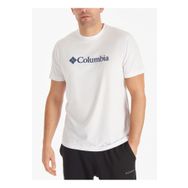 Columbia CS0287 CSC M BASIC BIG LOGO BRUSHED O Yaka Baskılı Beyaz Erkek T-shirt