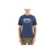Columbia CS0336-480 Mavi CSC Hikers Haven Erkek Kısa Kollu T-Shirt