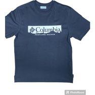 Columbia CS0371-010 Mavi Csc M Box Treelıne Ss Tee Erkek T-Shirt