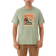 Columbia CS0389 Csc Arid Trails Yeşil Kısa Kollu Erkek T-shirt
