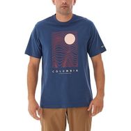 Columbia Csc Linear Drifts Mavi Kısa Kollu Erkek T-shirt