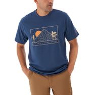 Columbia CSC Peaked Sunscape Dağ Mavisi Kısa Kollu Erkek T-shirt