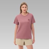 Columbia Csc Stacked Mini Gem Logo Kırmızı Kısa Kollu Kadın T-shirt