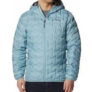 Columbia Delta Ridge Down Hooded Kaz Tüyü Açık Mavi Erkek Mont