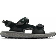 Columbia Konos Hiker 3 Strap Erkek Sandalet Süet Ve Sentetik Deri Üst Yüzey İle Rahat Kullanım - Siyah - Açık Gri